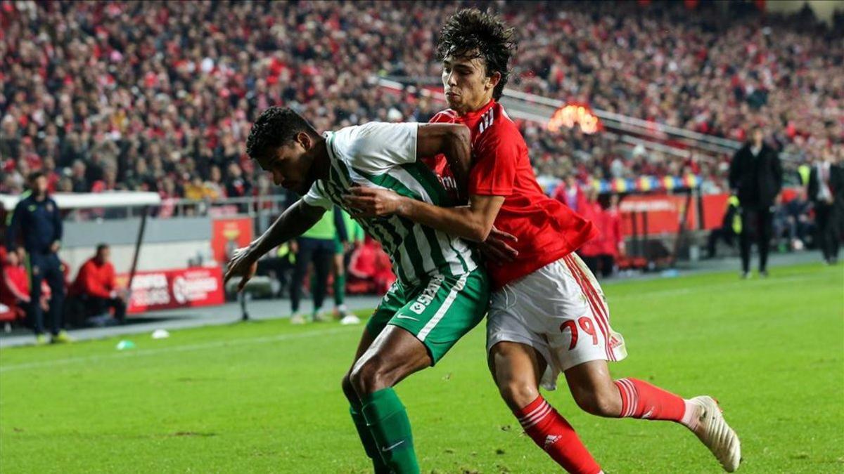 Joao Felix, en el partido del Benfica ante el Rio Ave