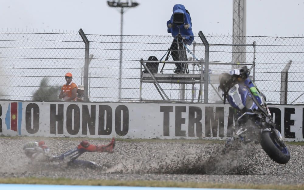 Las caídas del GP de Argentina de MotoGP