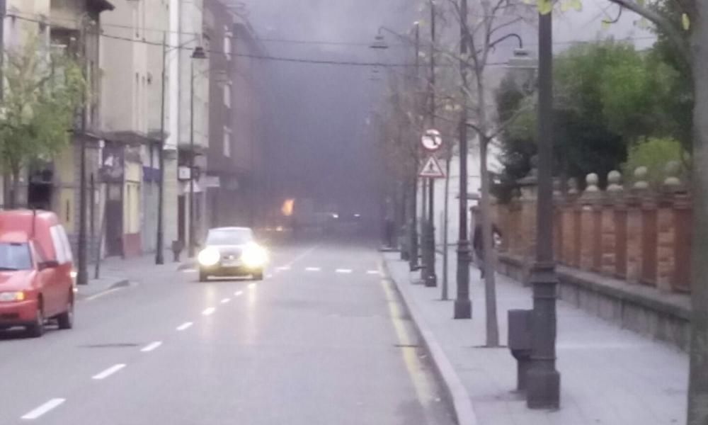 Incendio de un camión en El Natahoyo