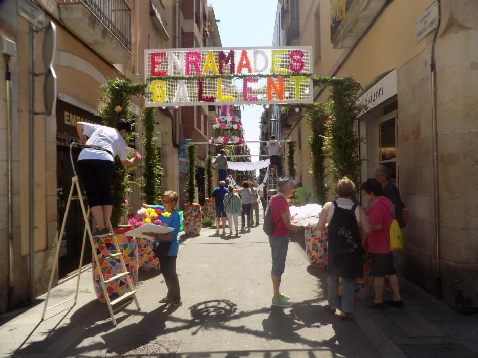 Les enramades de Sallent arriben a Gràcia