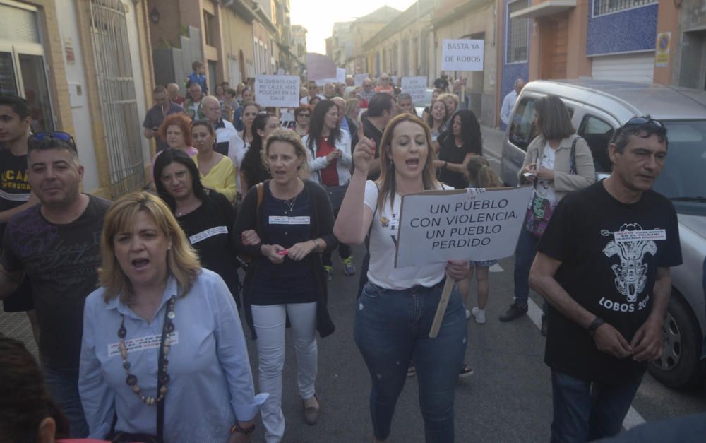 Manifestación de vecinos en El Palmar