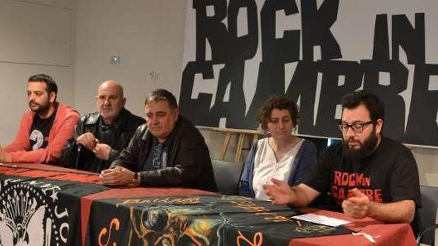 Presentación del Rock in Cambre, ayer, en Villa Concepción.