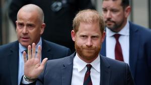 LONDON (United Kingdom), 09/04/2025.- Britain’s Prince Harry arrives at the High Court in London, Britain, 09 April 2025. Prince Harry is appealing against a High Court ruling that states he should not be provided the same level of protection given to other working members of the royal family. (Reino Unido, Londres) EFE/EPA/ANDY RAIN