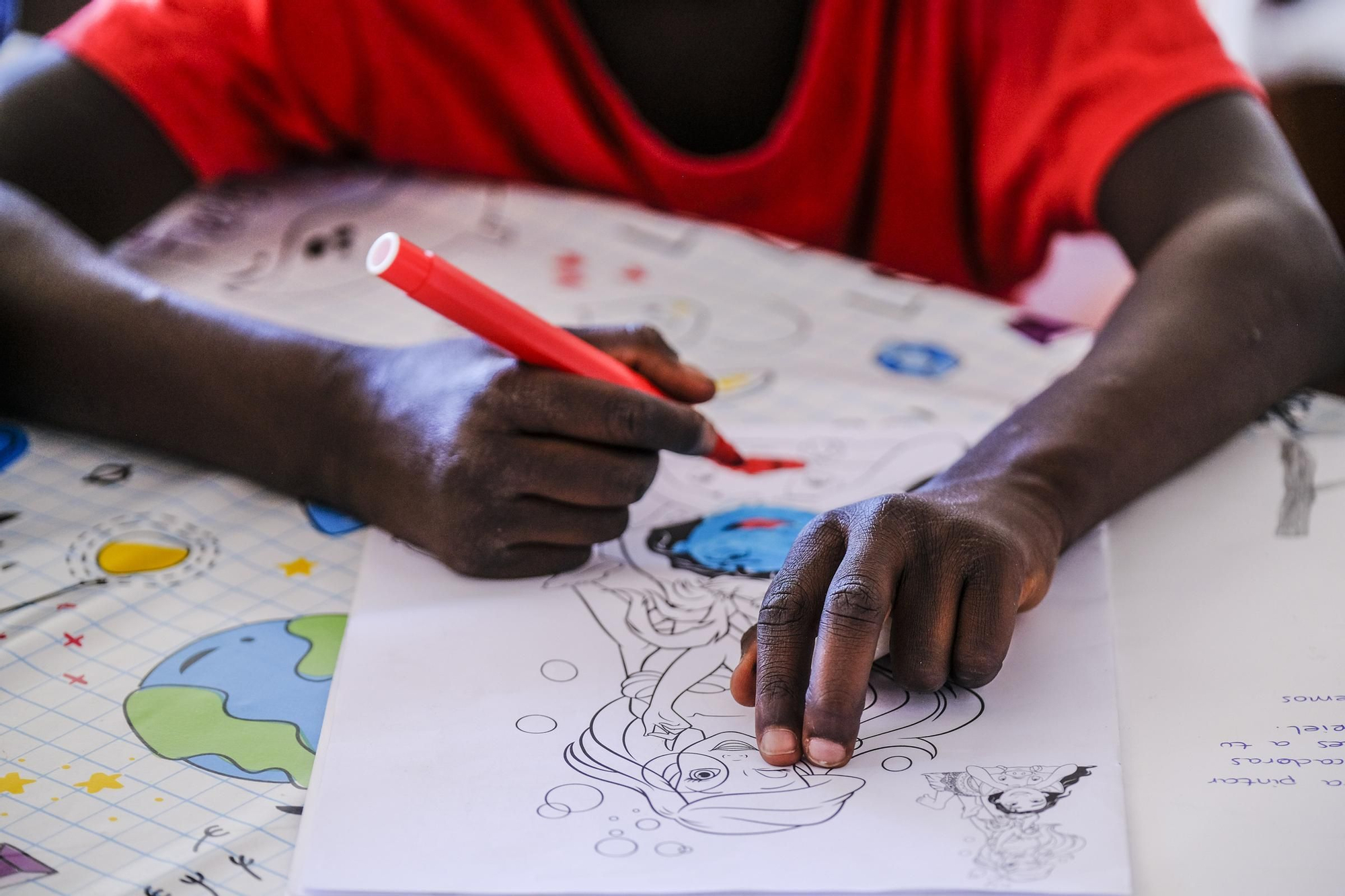 Menores migrantes acogidos en Artenara
