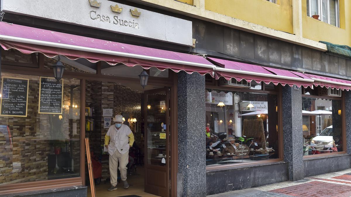 Exterior de la cafetería Casa Suecia, ubicada en la Calle Tomás Miller.