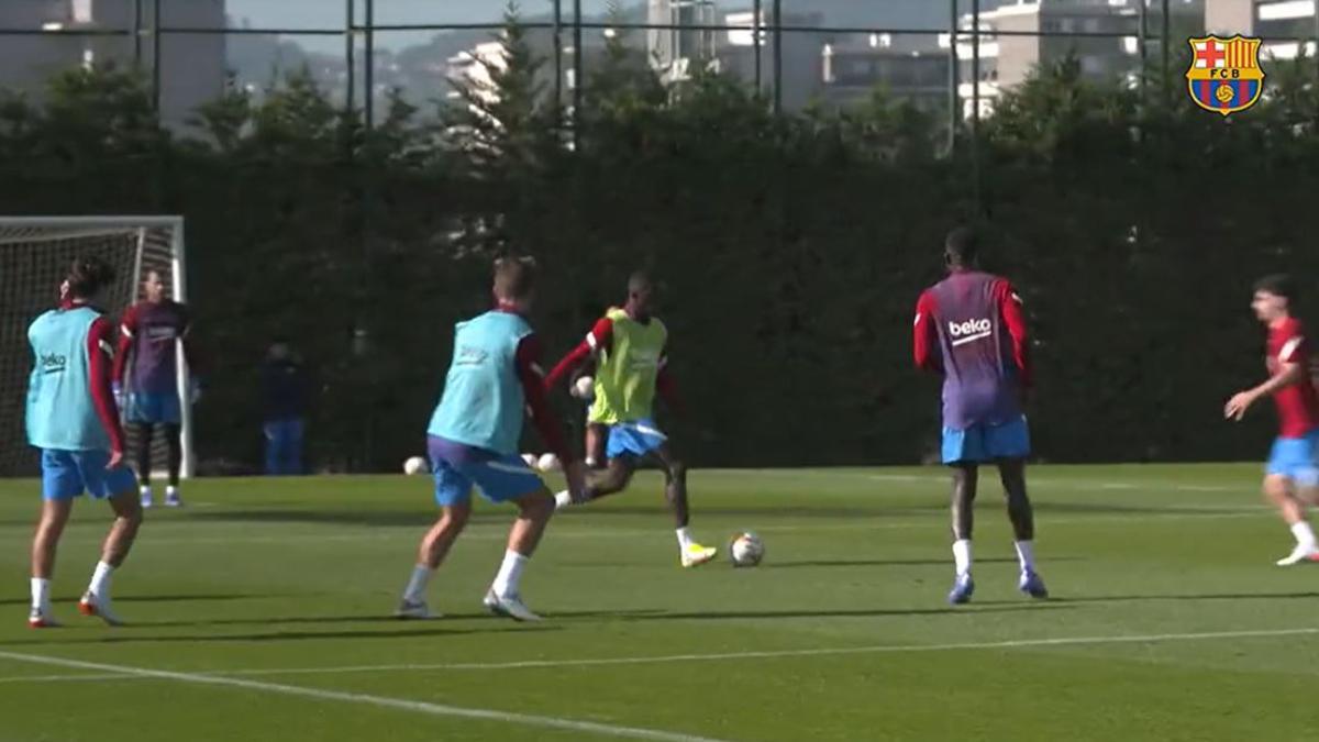 Dembélé afina la puntería para su regreso: ¡Qué golazo por toda la escuadra en el entreno!