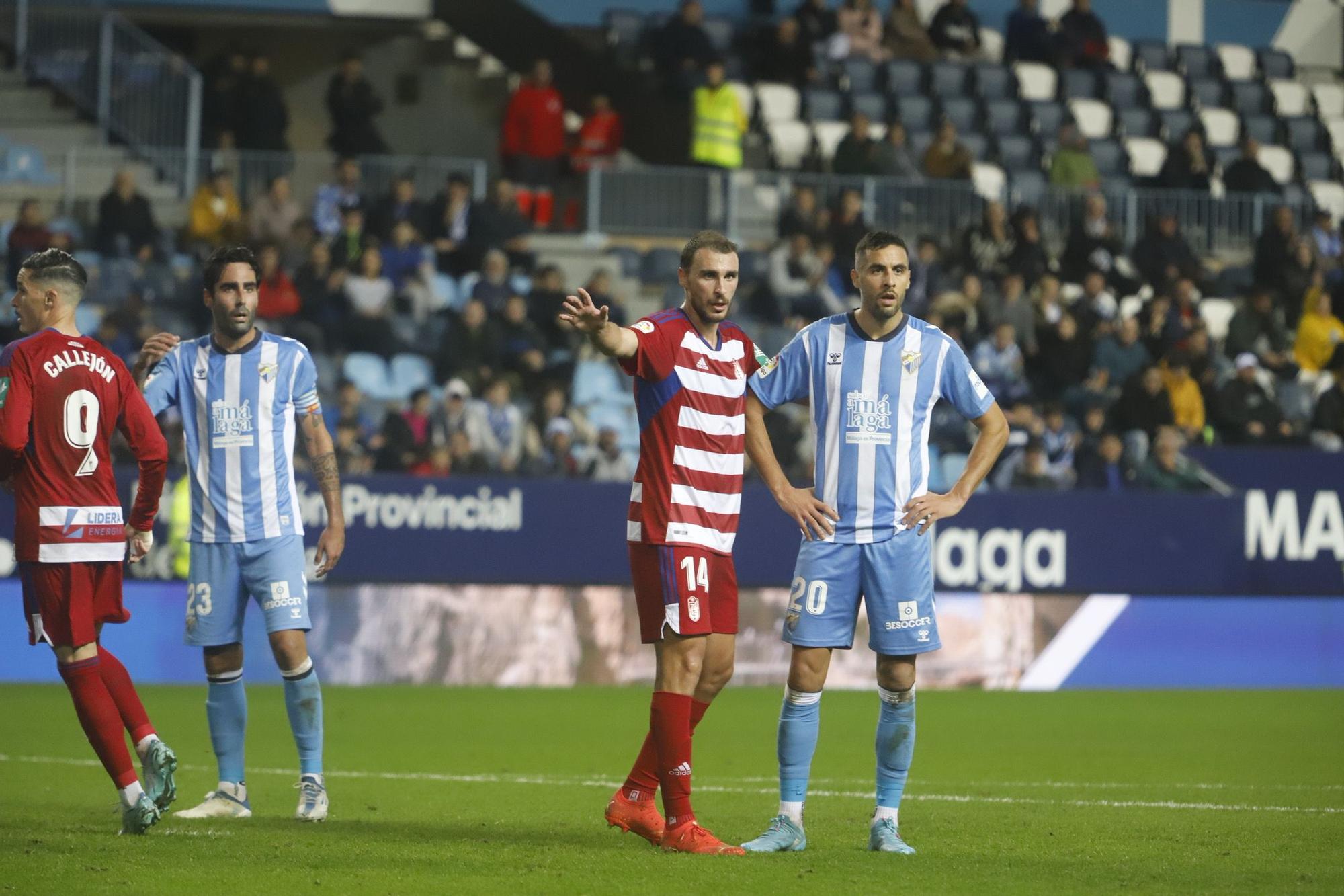 El Málaga CF - Granada CF, en imágenes