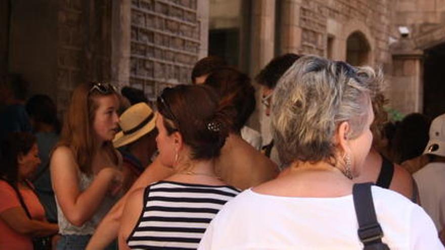 Imatge de visitants del Museu Picasso de Barcelona