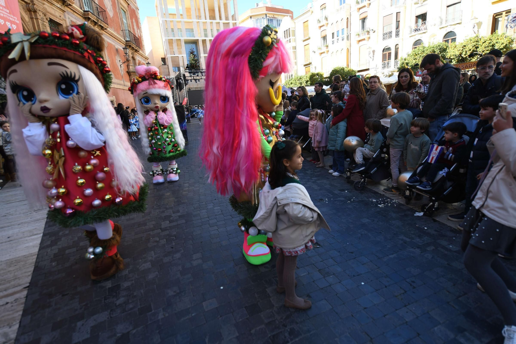 Las mejores imágenes del desfile de Papá Noel en Murcia