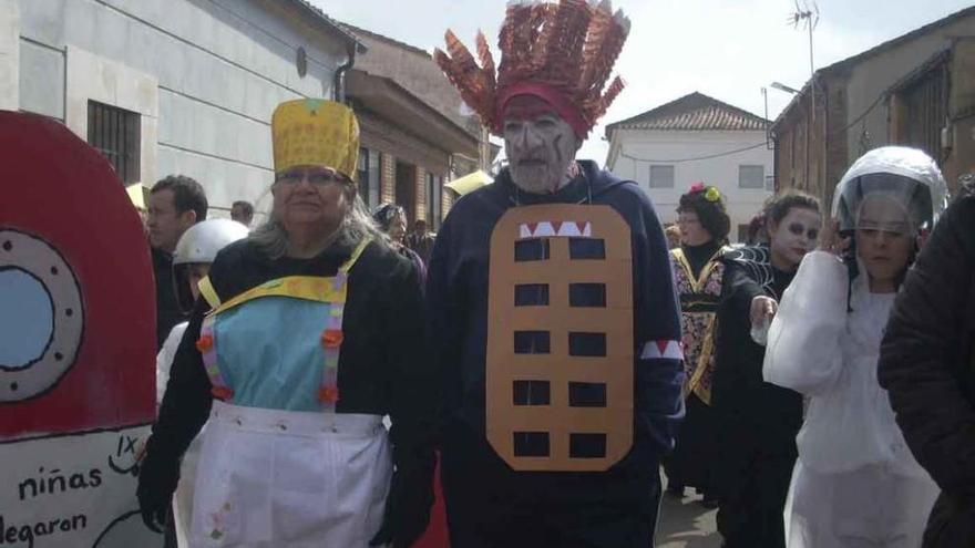 Desfile de una pasada edición del carnaval en Villaralbo.