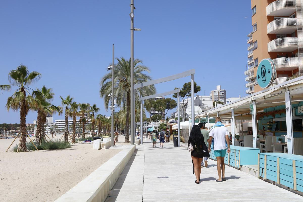 So schick ist die neue Promenade am Strand von Magaluf geworden