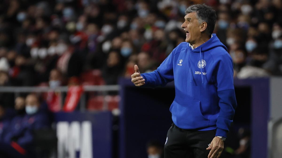 Mendilibar en su último partido como entrenador del Alavés