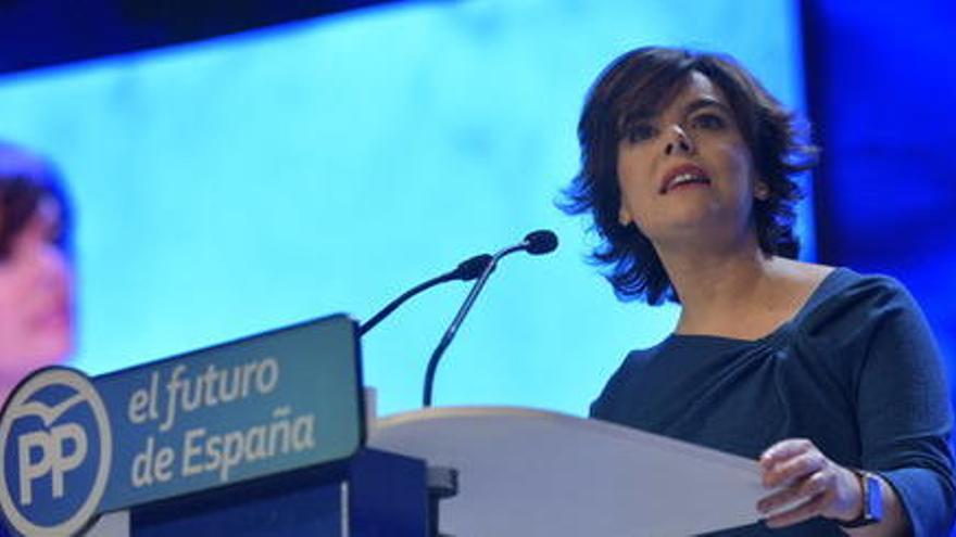 El discurs de Sáenz de Santamaría: recorda que ella és la candidata de les bases