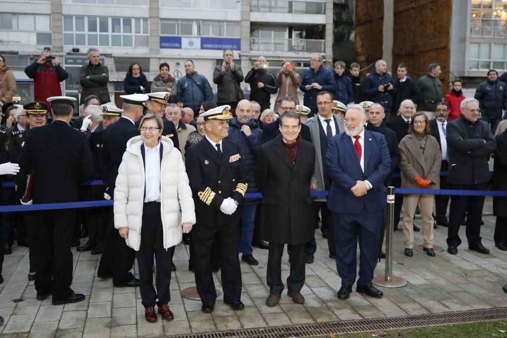 Vigo celebra el 500 aniversario de ka expedición de la primera vuelta al mundo en un acto solemne con arriado de bandera.