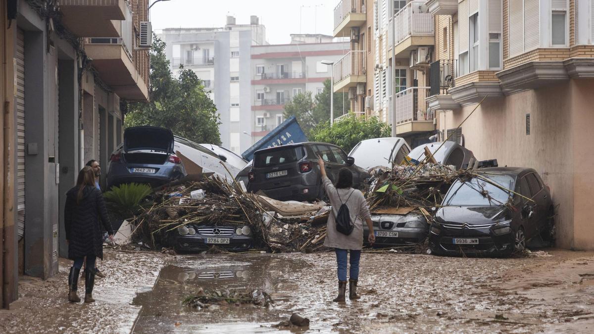 Paiporta en la mañana del 30 de octubre tras la dana.