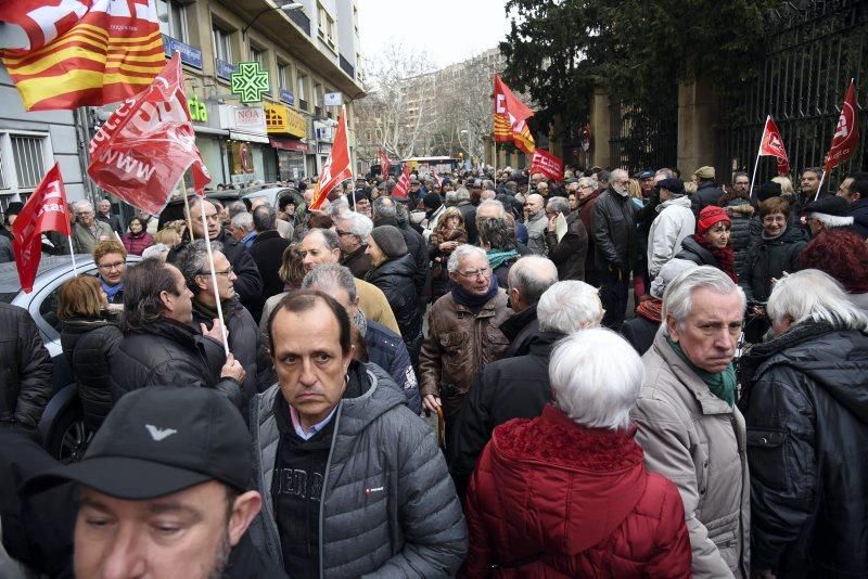 Protesta de jubilados en Zaragoza