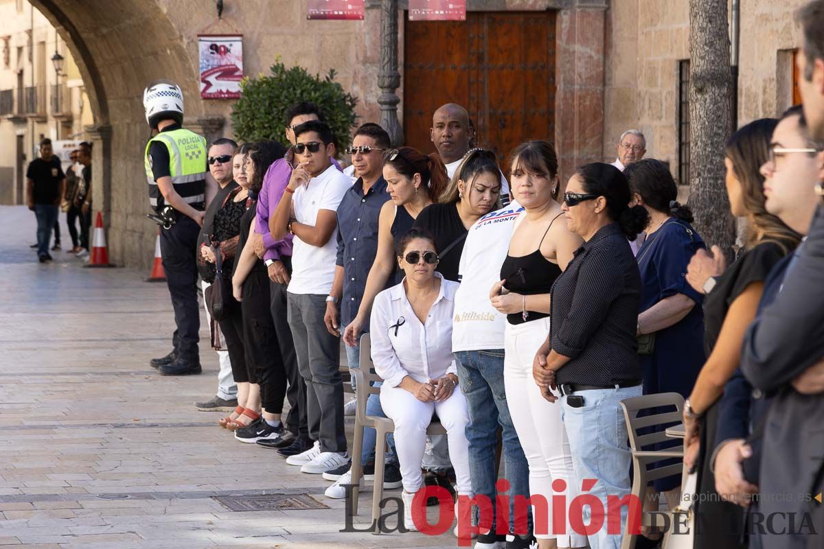 Imágenes del funeral en Caravaca de algunas de las víctimas del incendio en las discotecas de Murcia