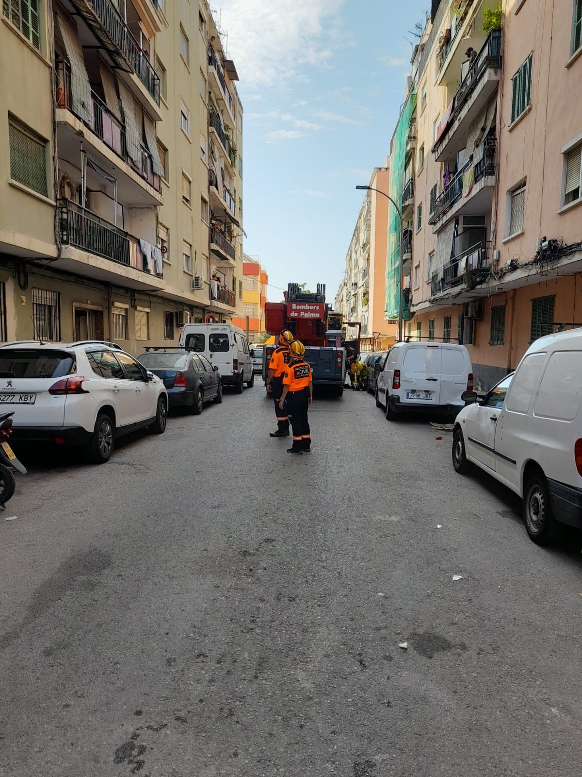 Alarma en Son Gotleu por un incendio en un edificio