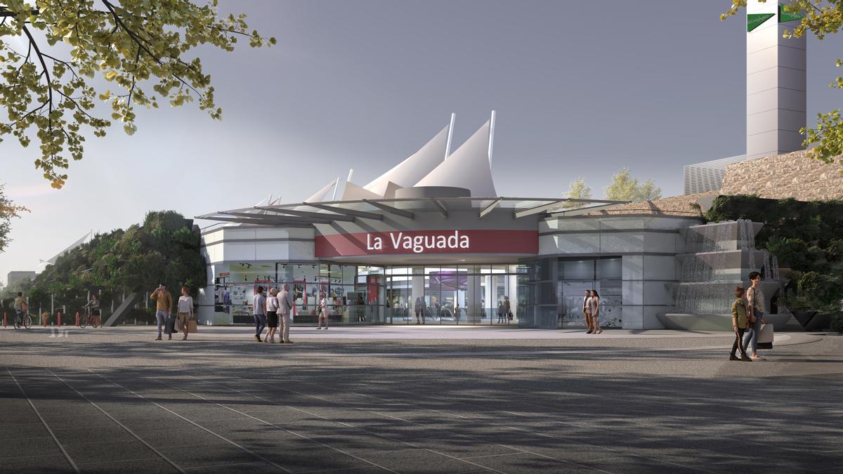 Recreación de la entrada principal de La Vaguada una vez finalice su reforma