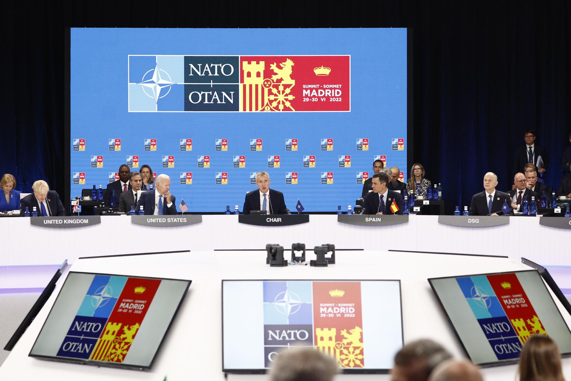 La primera jornada de la cumbre de la OTAN en Madrid.
