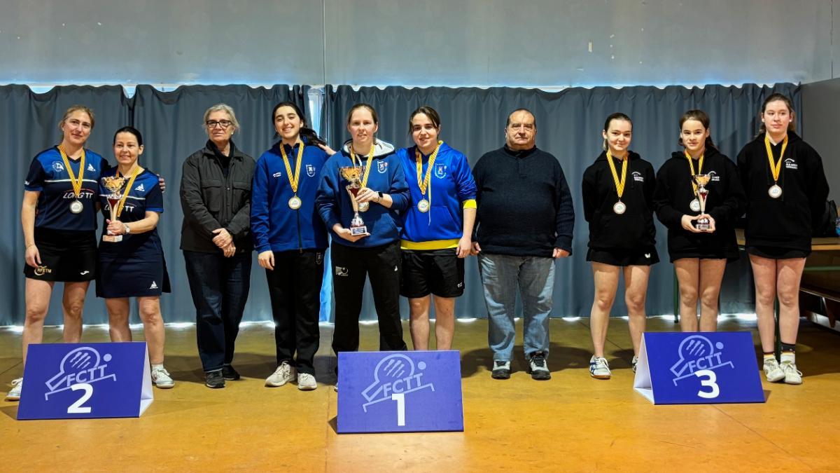 Podium de la final de la Copa Catalunya