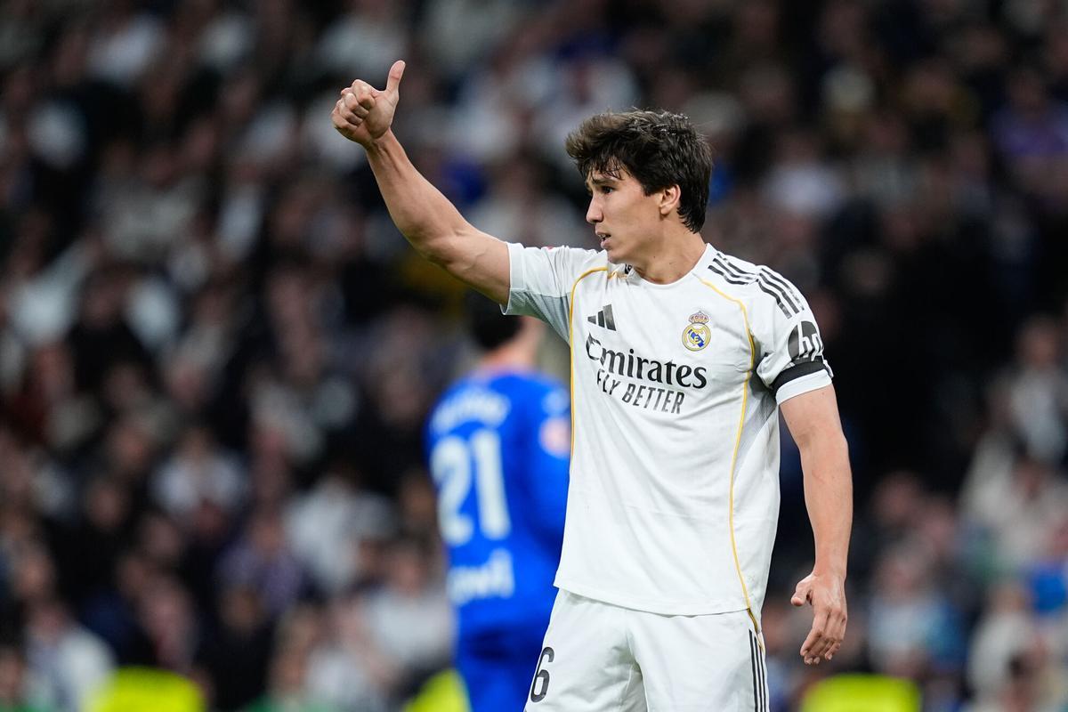 Gonzalo Garcia durante un partido contra el Getafe