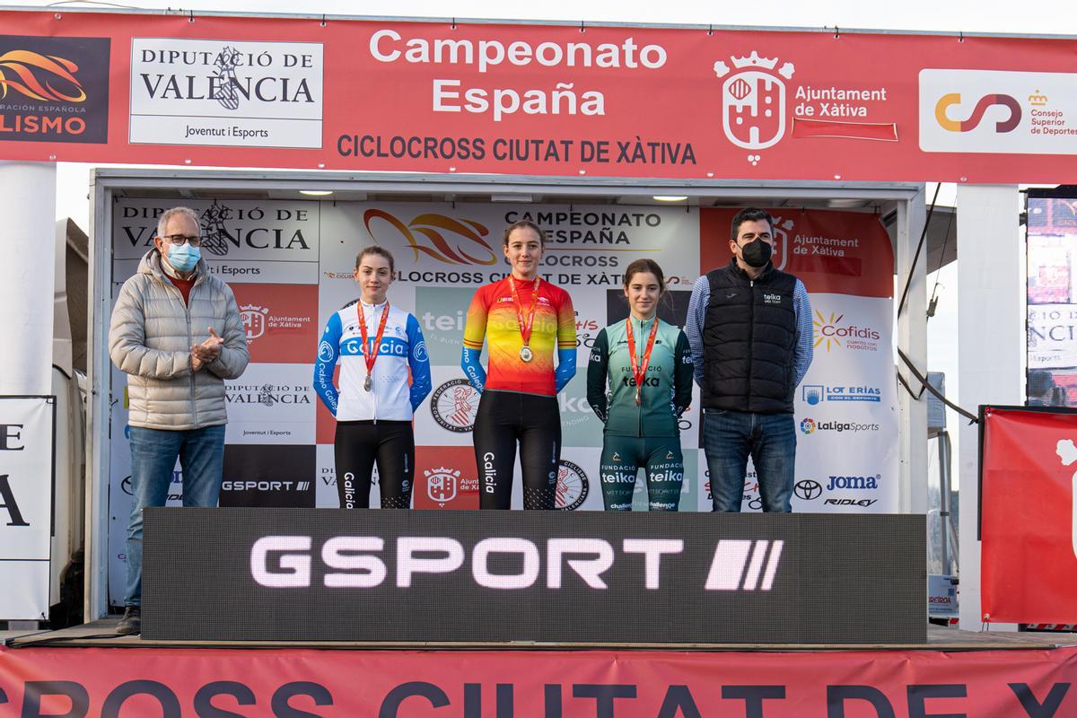 En la prueba Cadete Femenina, la ciclista de Benifaraig, Leyre Almena, consiguió colgarse la medalla de bronce.