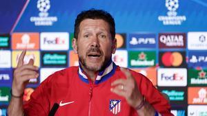 Simeone, en la previa del Atlético-Barça