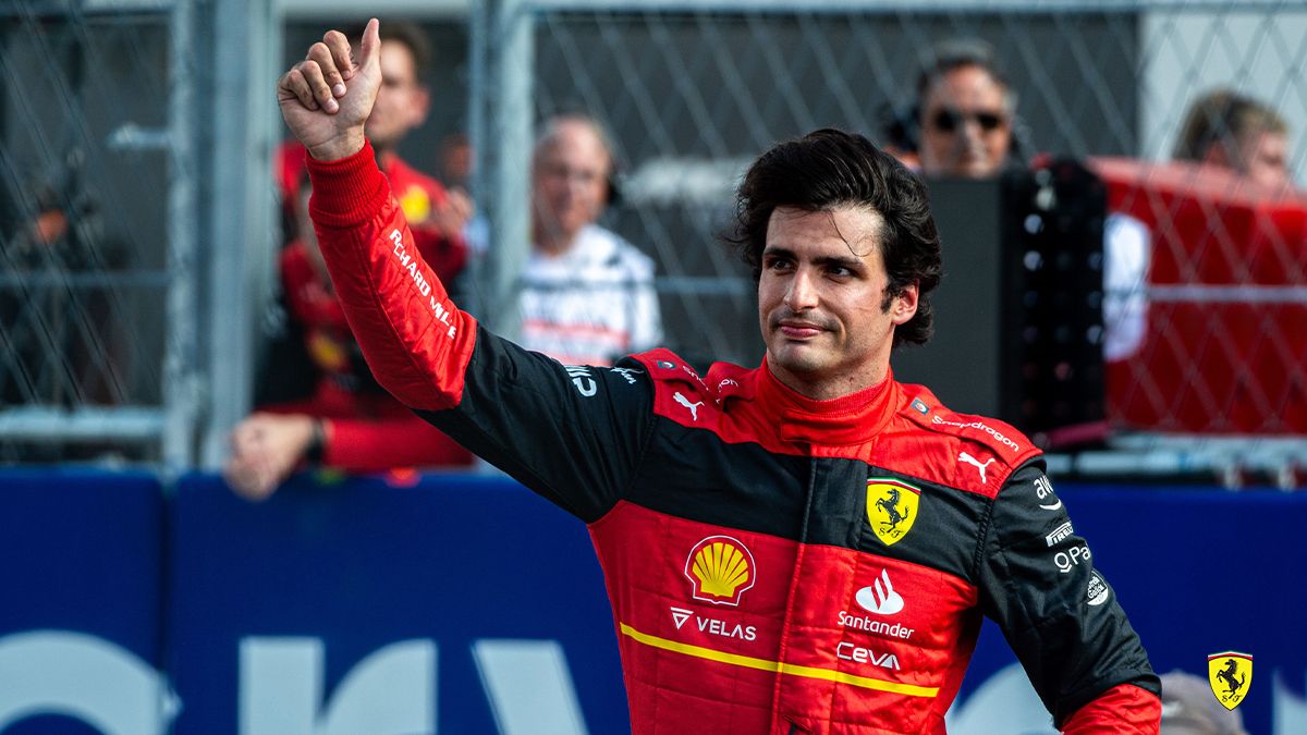 Carlos Sainz, en una imagen de Ferrari.