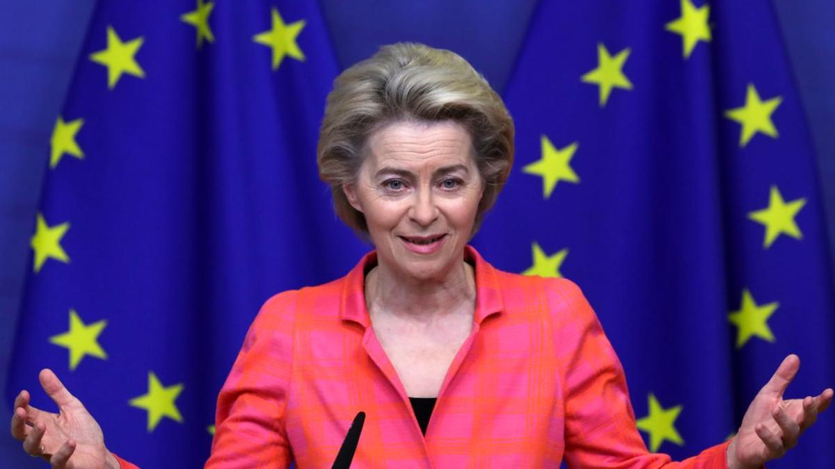 La Presidente de la Comisión Europea, Ursula von der Leyen