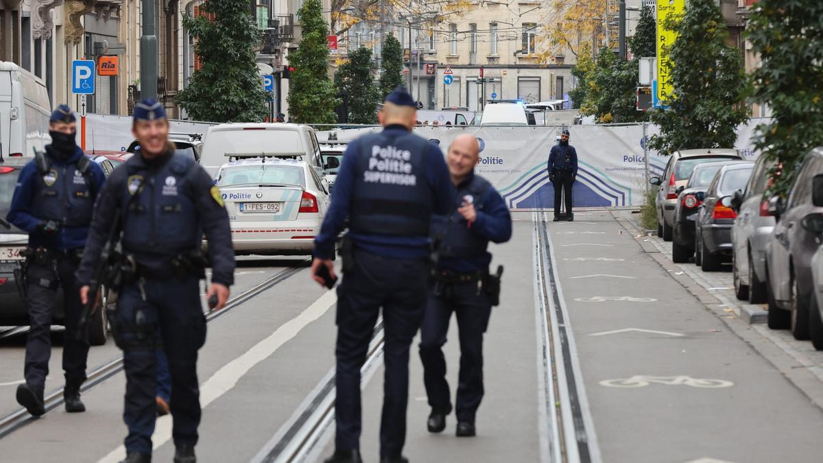 Despliegue de las fuerzas de seguridad en Bruselas