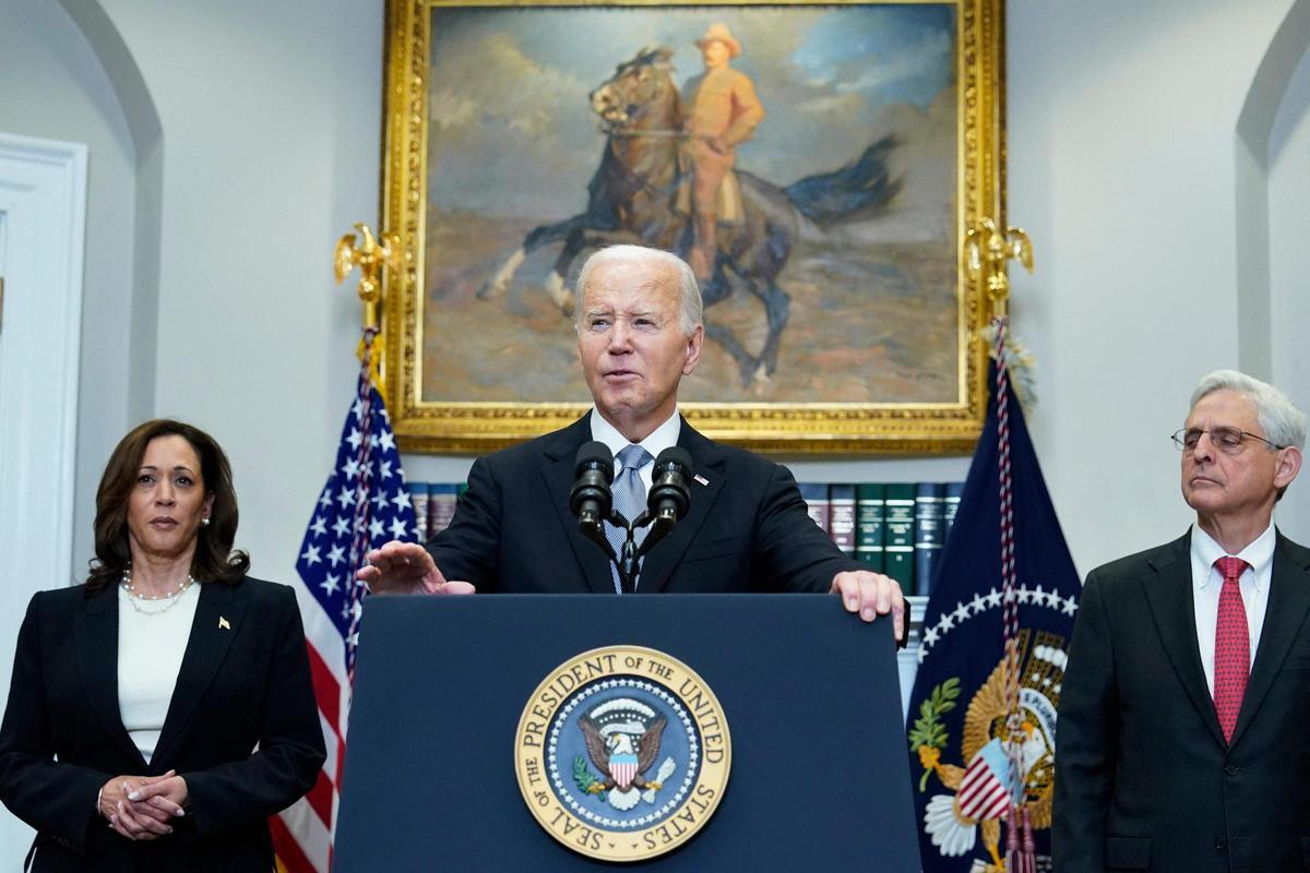 El presidente estadounidense Joe Biden habla desde la Casa Blanca después de que el expresidente Donald Trump sobreviviera a un aparente intento de asesinato.