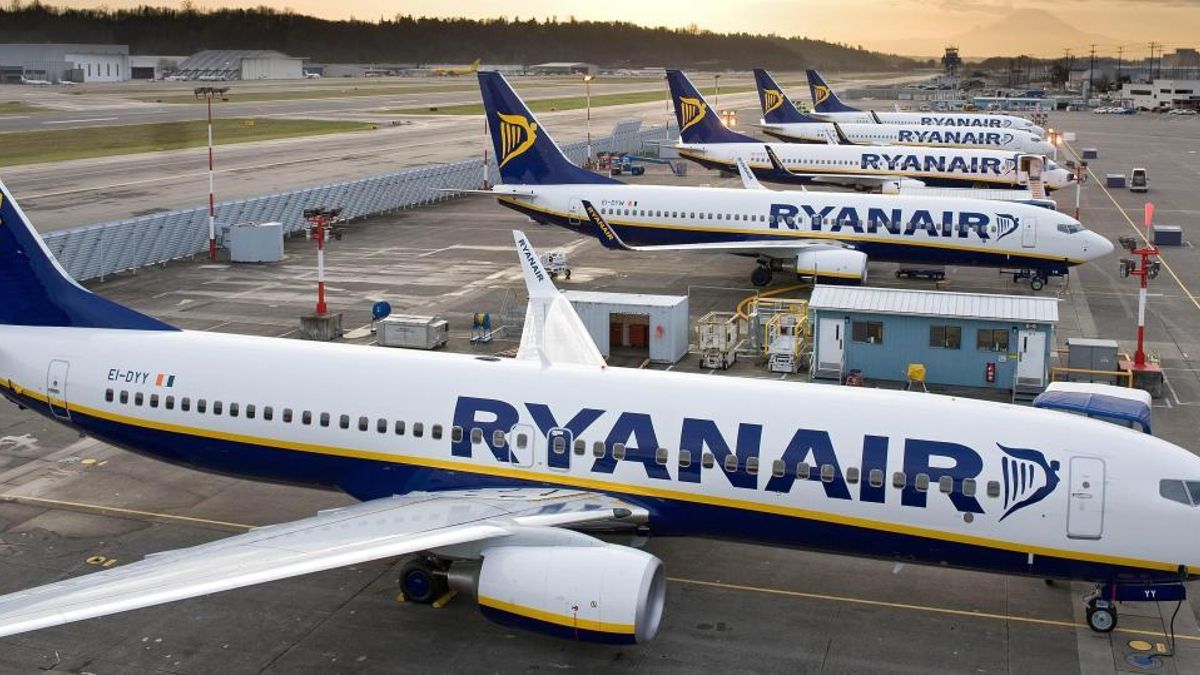 Aviones de Ryanair.