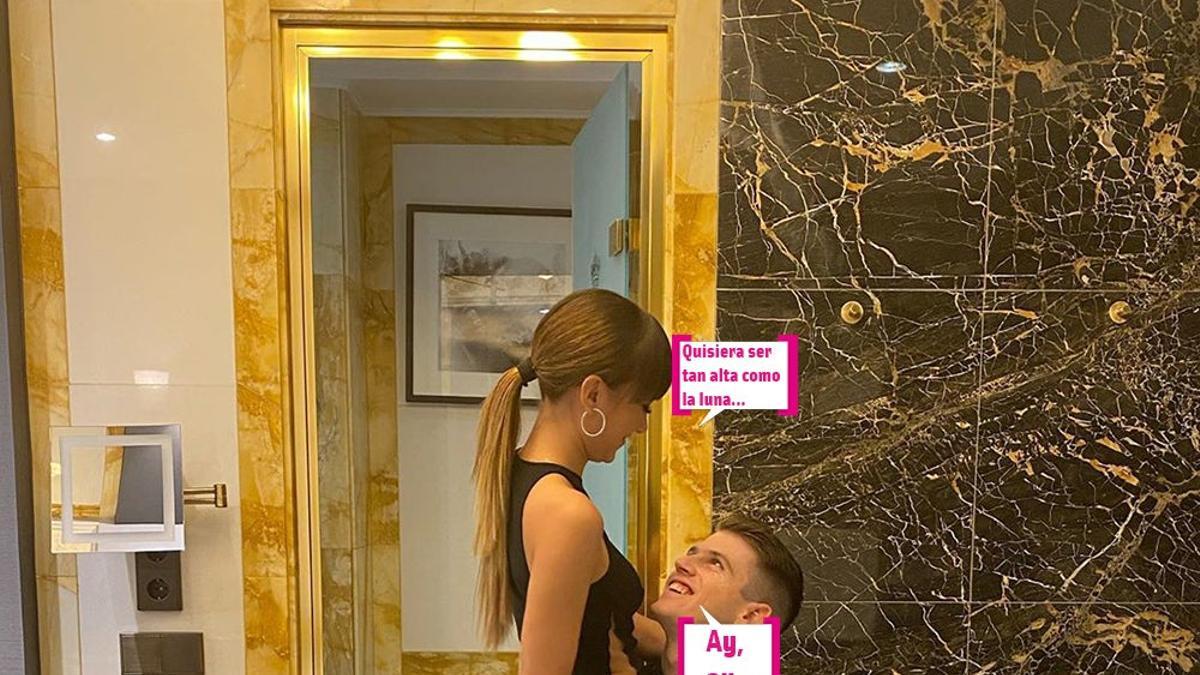 Aitana y Miguel Bernardeau posan apasionados entre besos y abrazos