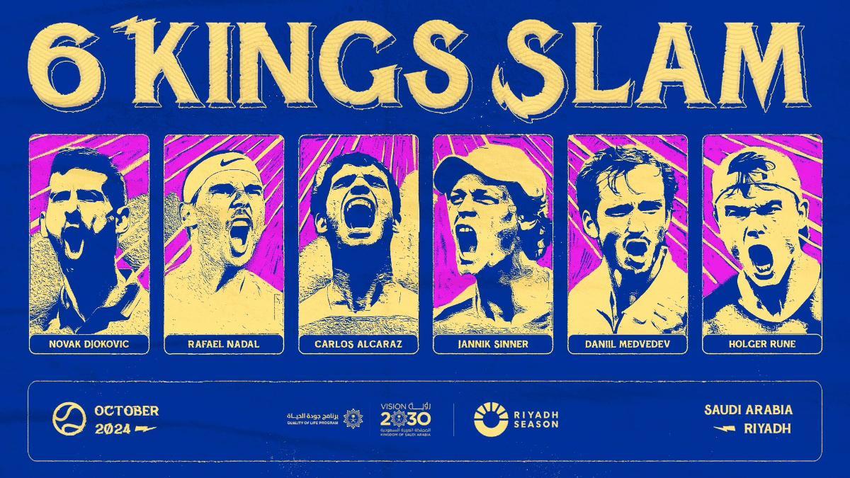 El cartel de la '6 Kings Slam'
