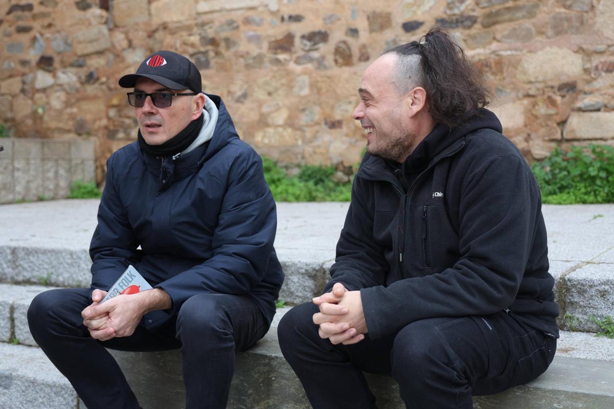 Hector y Jamin del grupo 'Los Niños de los Ojos Rojos'.