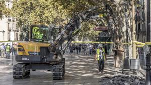 Collboni promet acabar la reforma de la Rambla en tres anys, la meitat del temps previst