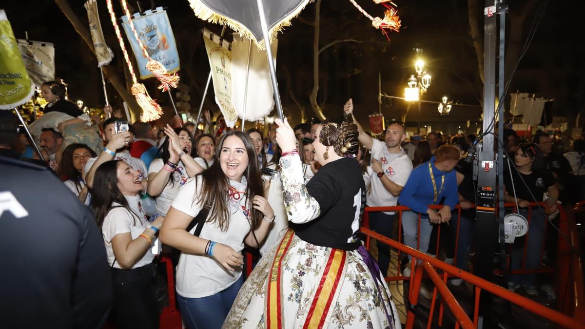 Así ha festejado la comisión Ferroviària su victoria en la edición 2024 de las Fallas de Xàtiva