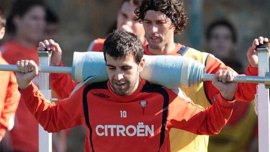 Roberto Trashorras, durante un reciente entrenamiento