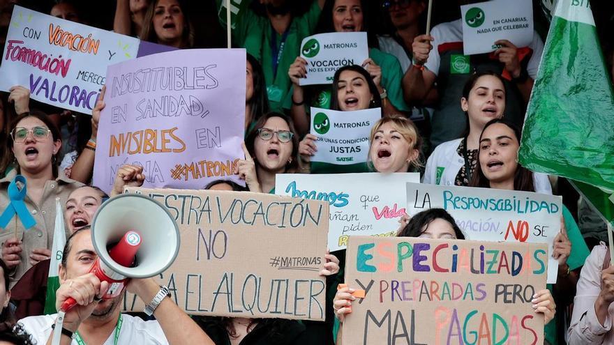 Concentración de matronas en el Hospital de La Candelaria