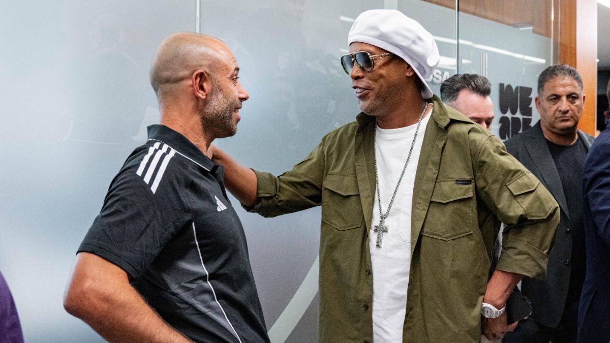 Mascherano y Ronaldinho, juntos en la previa del Mundial de Clubes