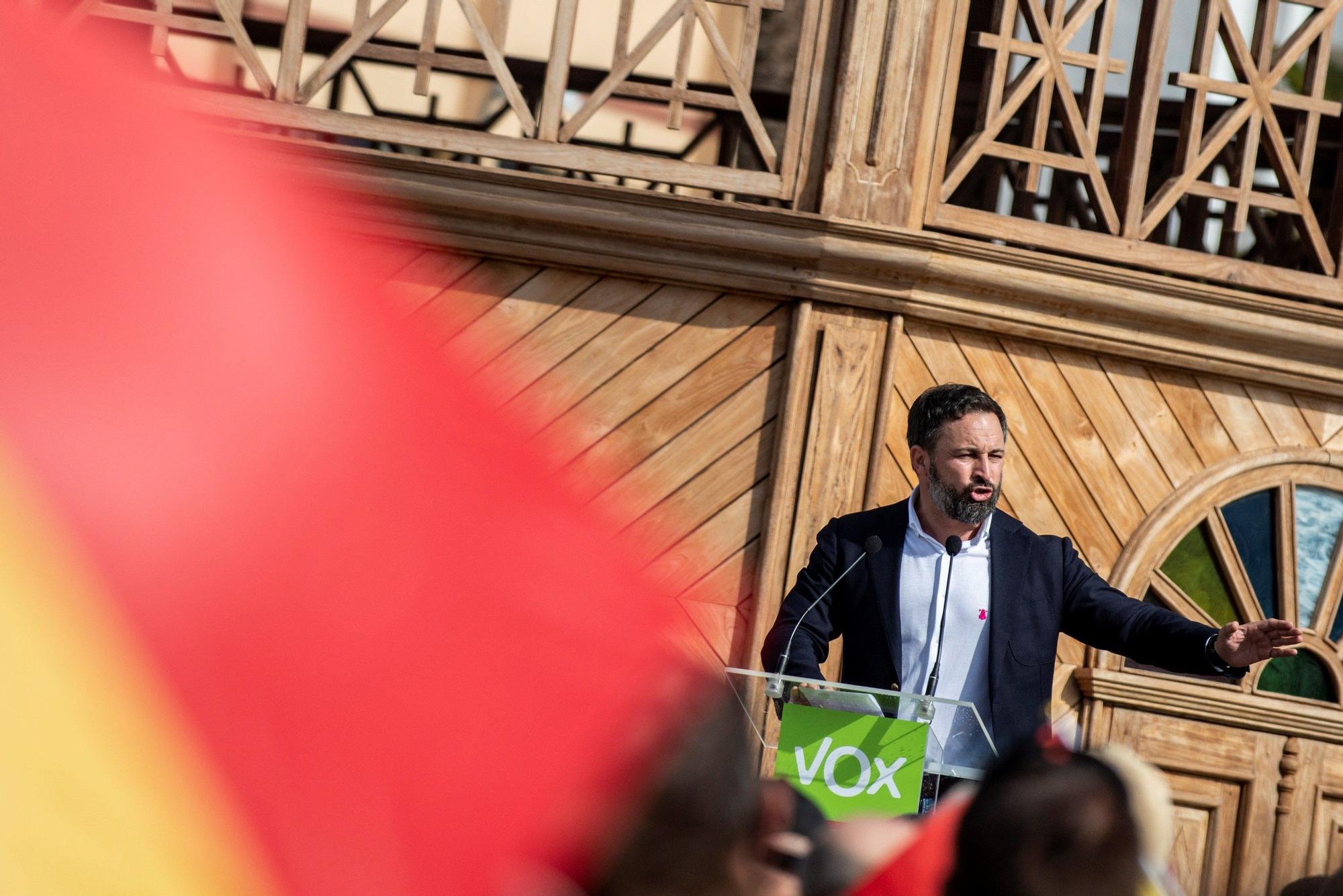 Visita de Santiago Abascal, presidente de Vox, a Arrecife.