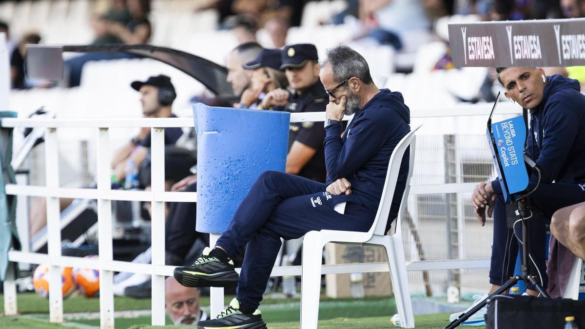 Álvaro Cervera, en el partido de la pasada jornada ante el Cartagena.