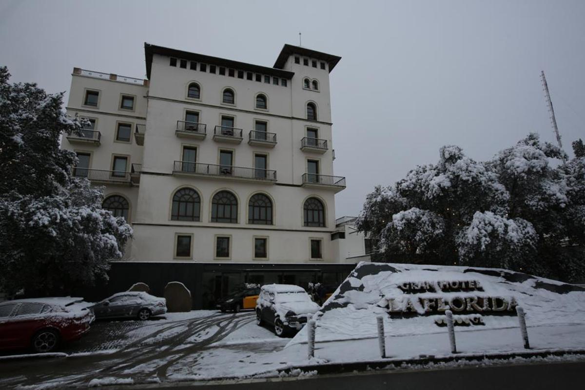 La nieve llega a Barcelona: Collserola, cubierta de blanco