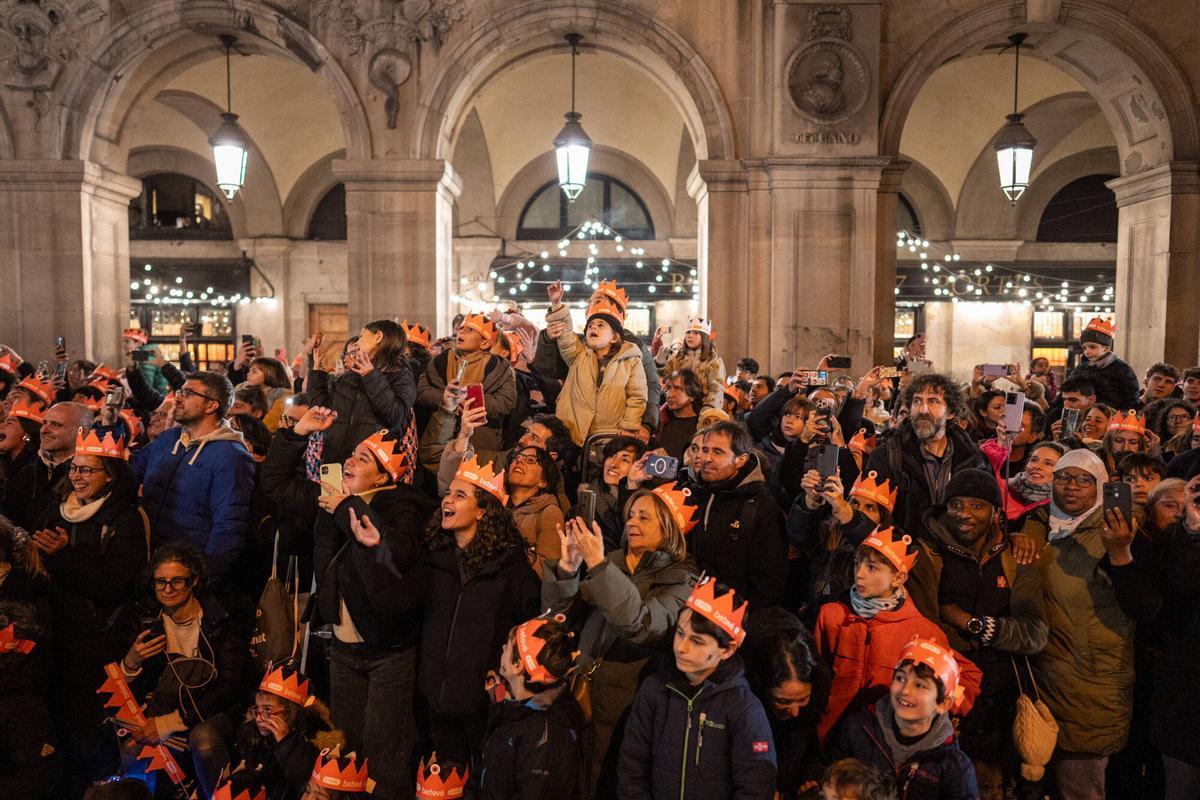 La cabalgata de reyes magos en Barcelona
