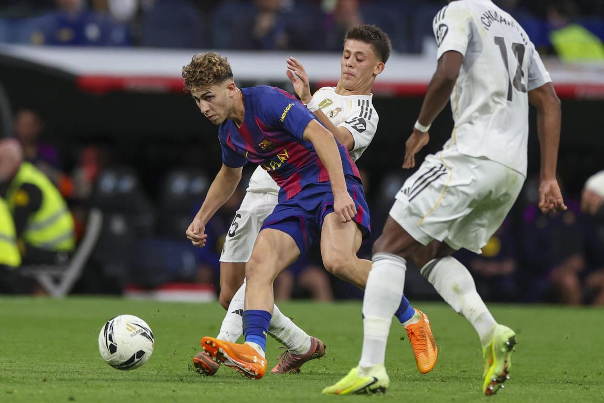 Fermín López, durante el REAL MADRID - FC BARCELONA.