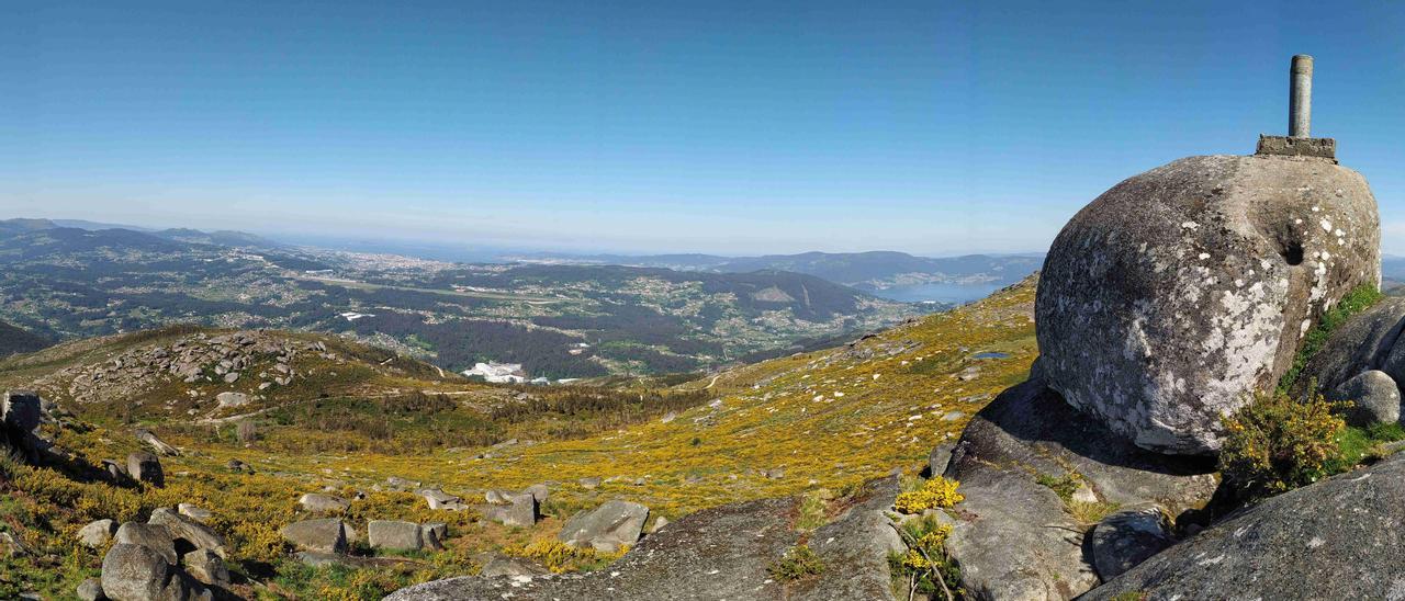 Vista panorámica desde el Alto del Galleiro, a 478 metros de altitud.