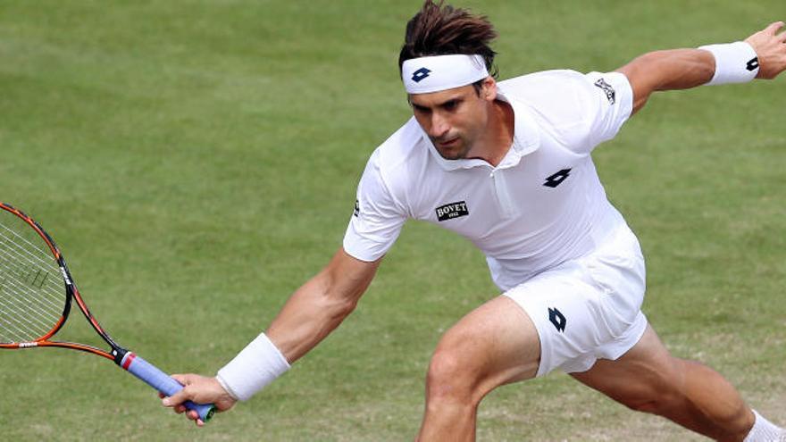 David Ferrer, en el partido ante Baghdatis