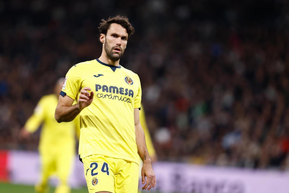 Alfonso Pedraza tras el partido ante el Real Madrid.