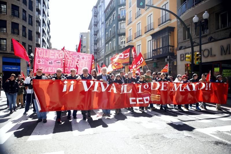 Escenas del Día del Trabajador en Zaragoza